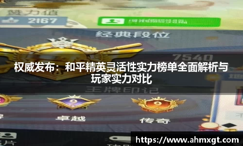 权威发布：和平精英灵活性实力榜单全面解析与玩家实力对比