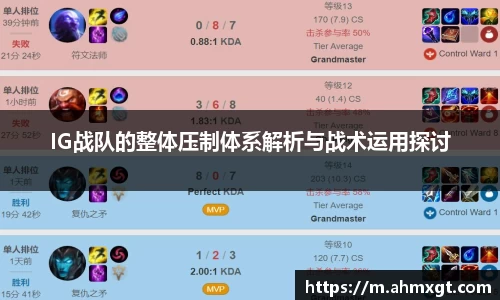 IG战队的整体压制体系解析与战术运用探讨